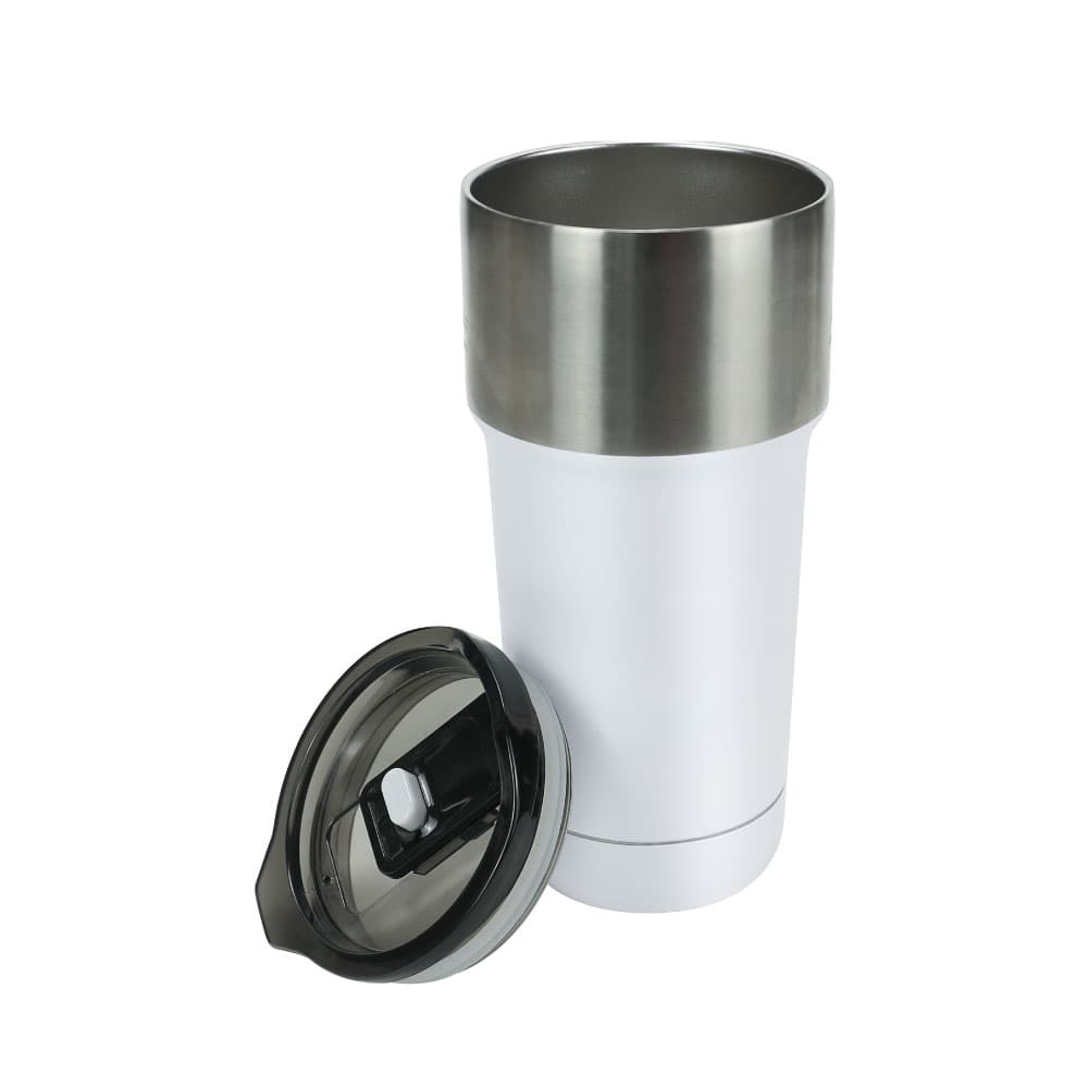 Double Wall SS Tumblers with Slide-Lock PP Lid 591ml – image 5