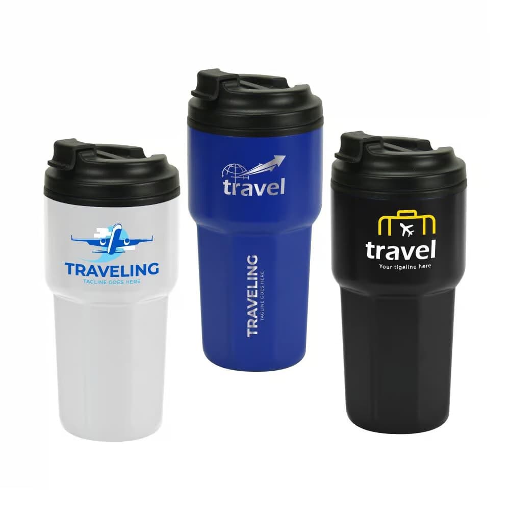 Double Wall Tumblers Flip-top PP Lid in 473ml – image 1
