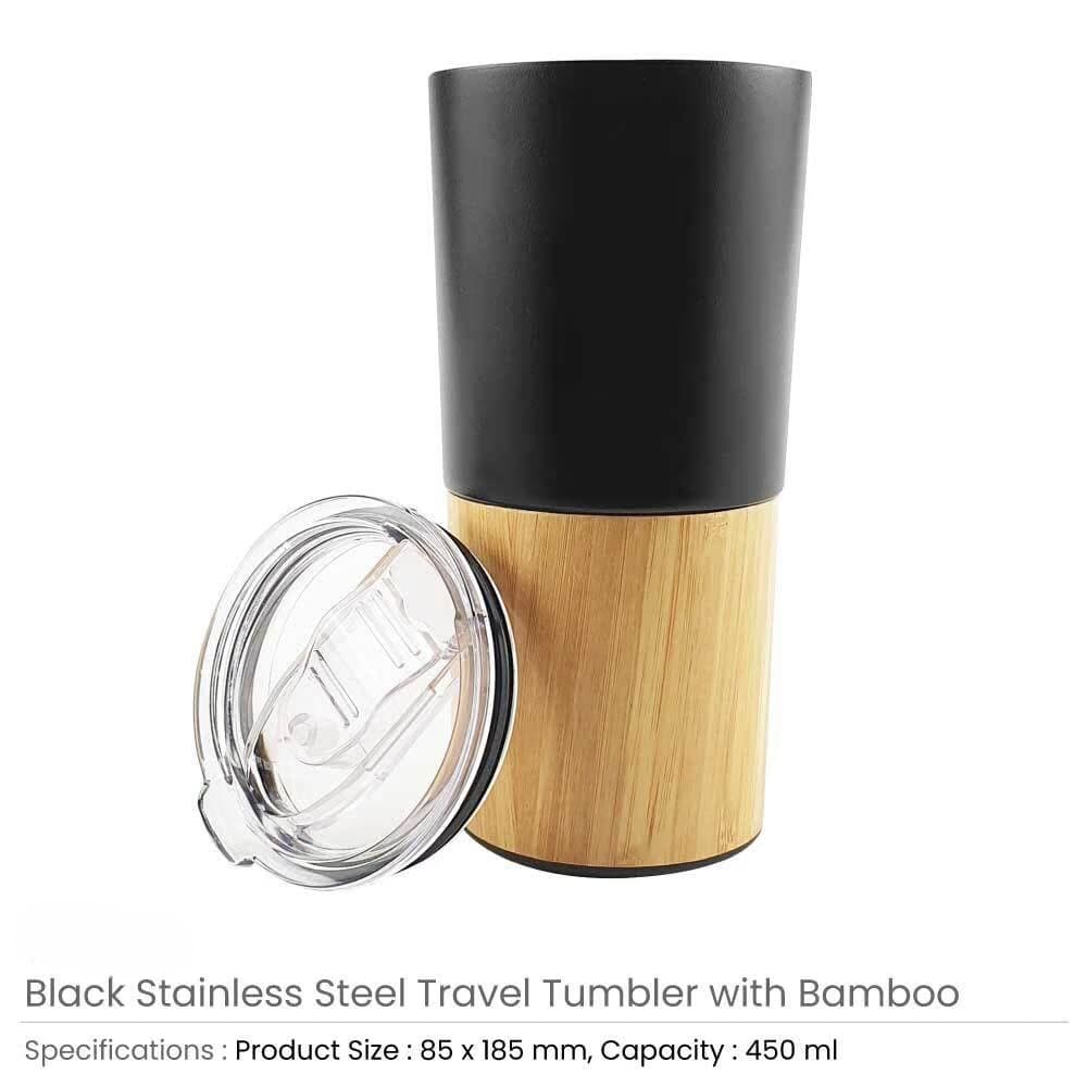 Travel Tumbler with Bamboo – image 4