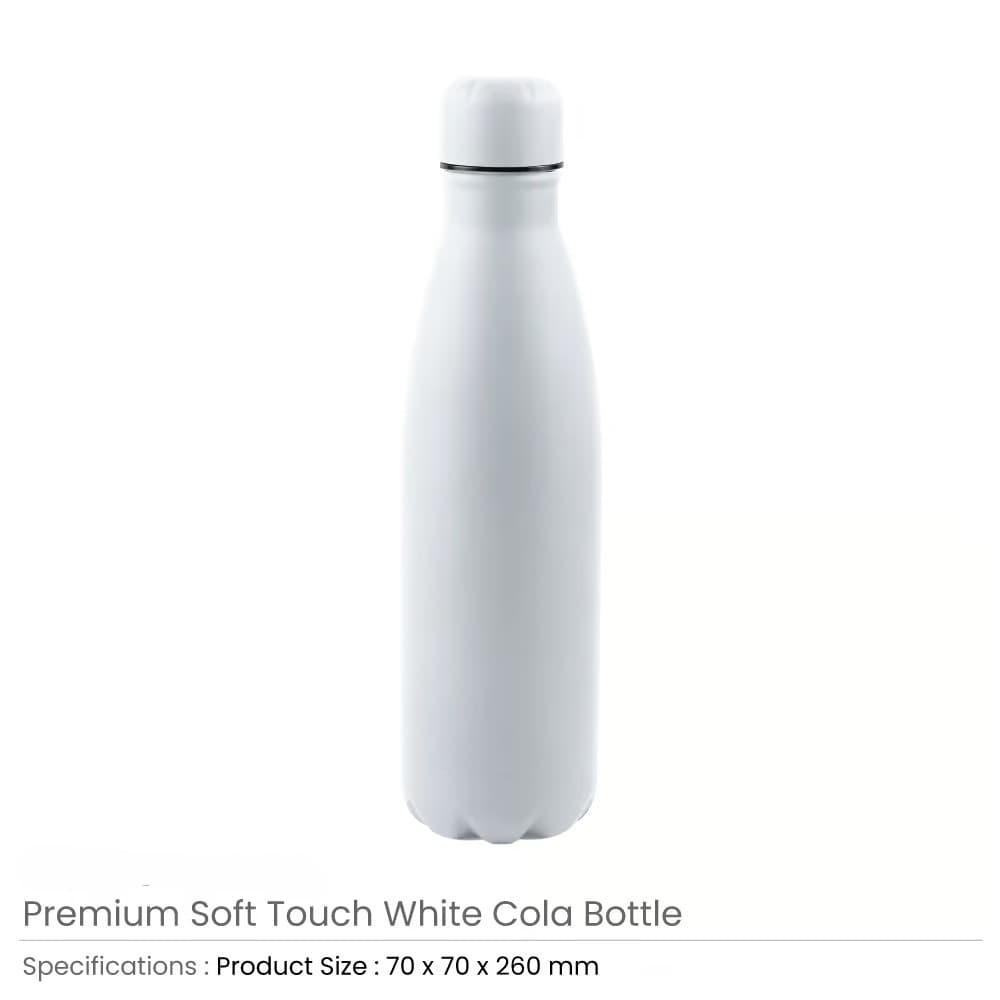 Premium Soft Touch Cola Bottles in Stainless Steel, 500ml – image 3
