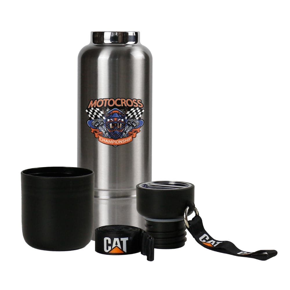 Multi-function SS Bottles, Double Wall, Base Cup, Lanyard – 500ml – image 1