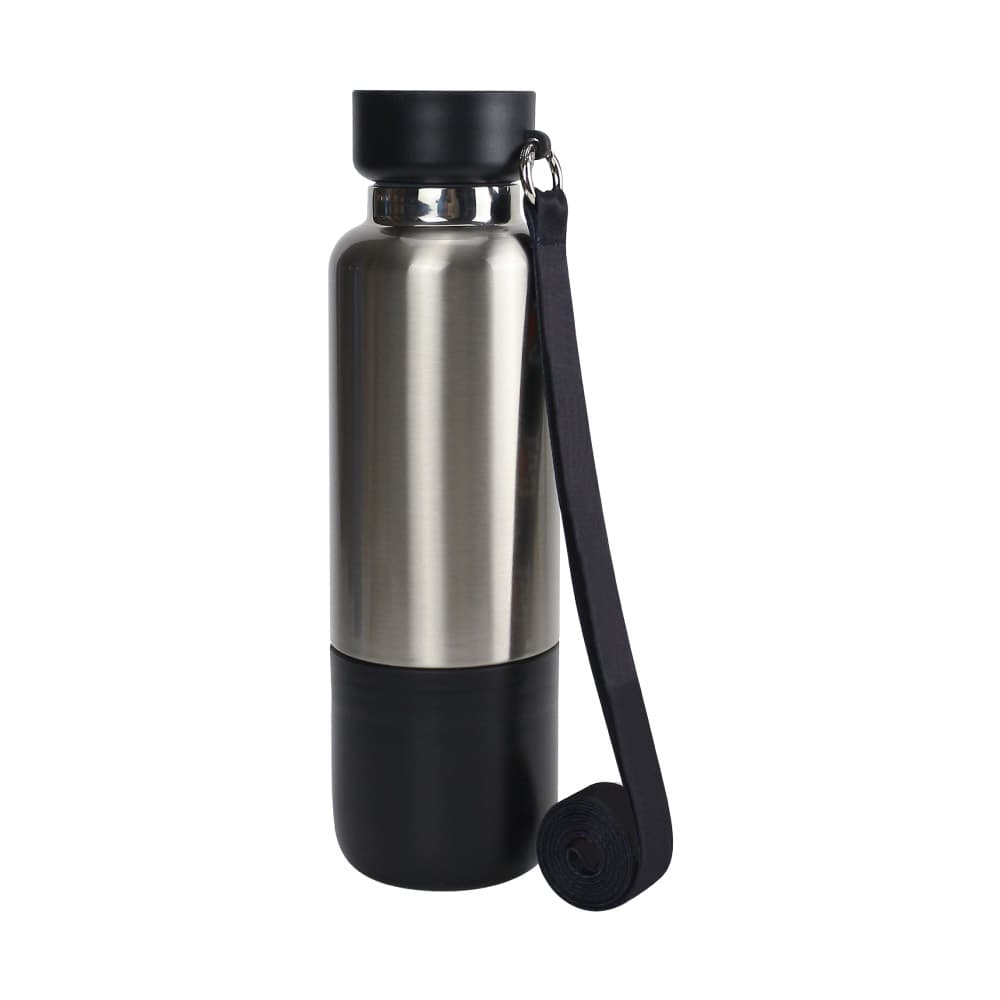 Multi-function SS Bottles, Double Wall, Base Cup, Lanyard – 500ml – image 4