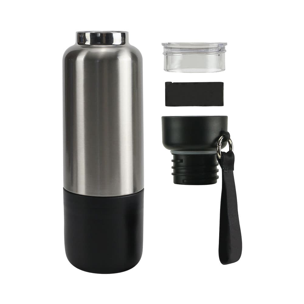 Multi-function SS Bottles, Double Wall, Base Cup, Lanyard – 500ml – image 7
