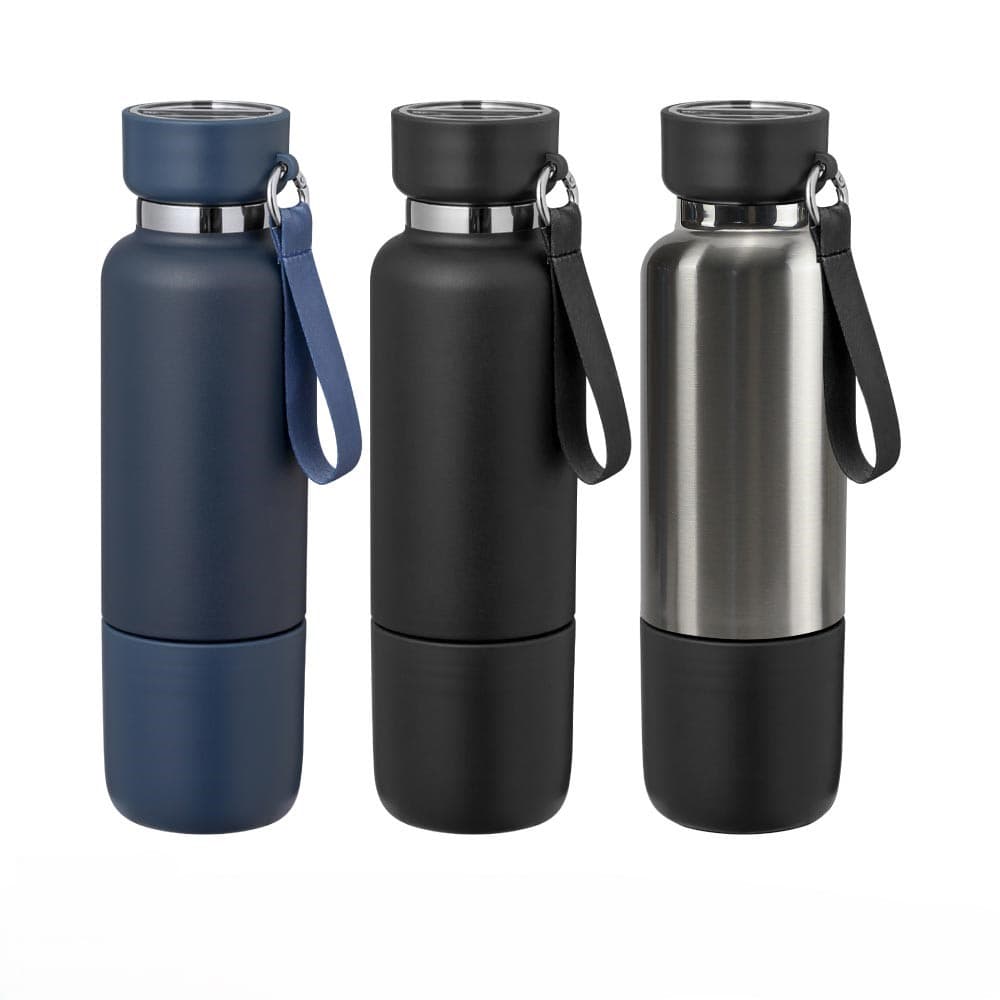 Multi-function SS Bottles, Double Wall, Base Cup, Lanyard – 500ml – image 9