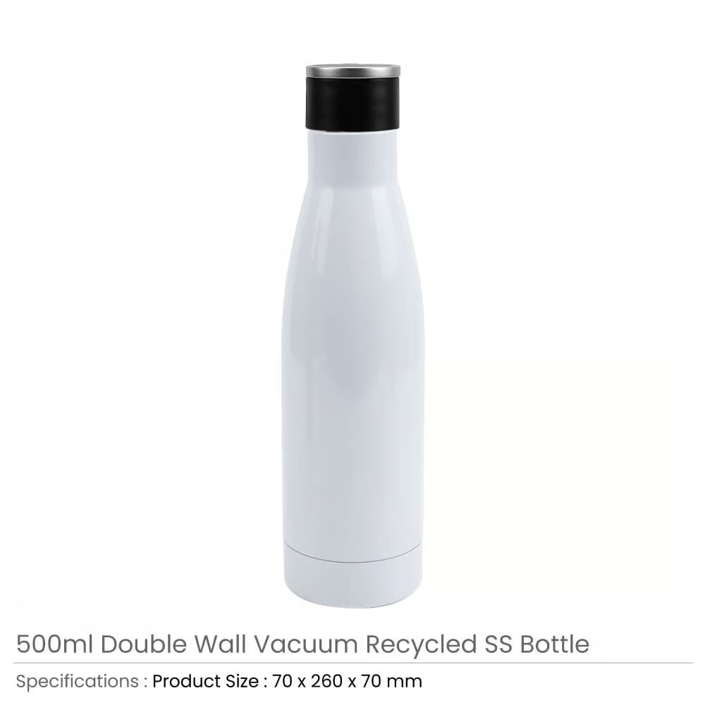 Double Wall SS Bottles Twist-off Lid with Stainless Steel Foldable Handle – 500ml – image 4