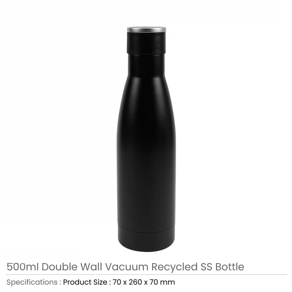 Double Wall SS Bottles Twist-off Lid with Stainless Steel Foldable Handle – 500ml – image 5