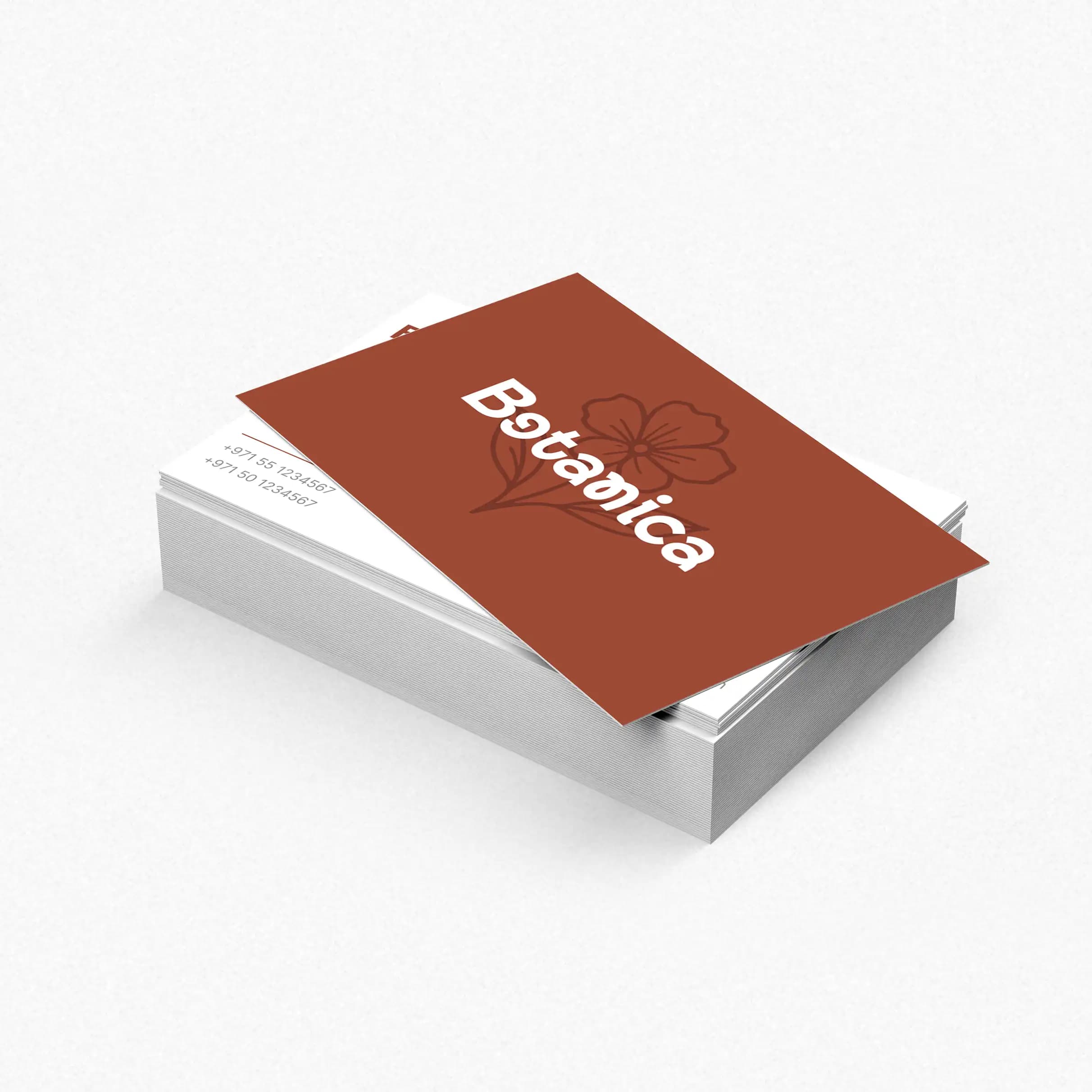 400gsm Matte Laminated Business Cards – Standard Business Card – product photo
