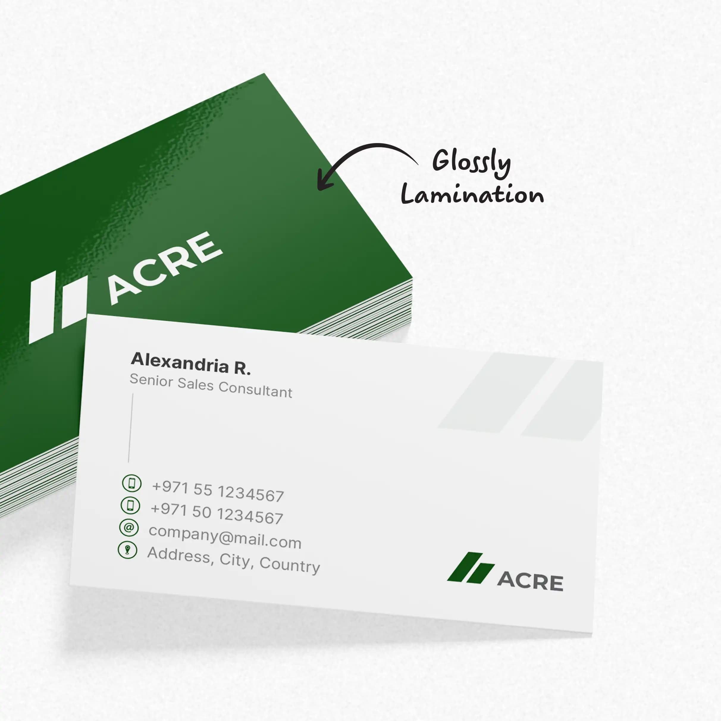 400gsm Glossy Laminated Business Cards – image 3