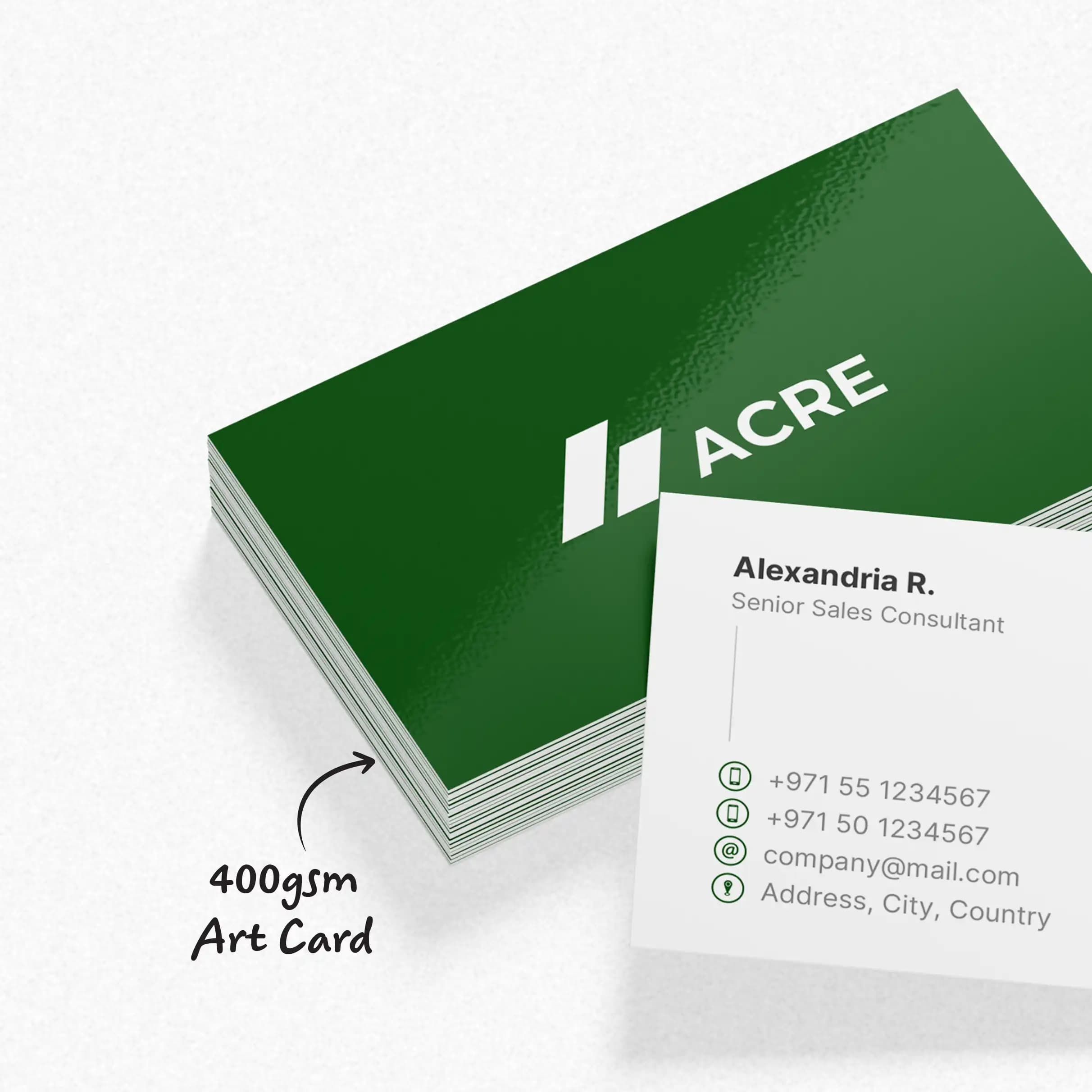 400gsm Glossy Laminated Business Cards – image 2