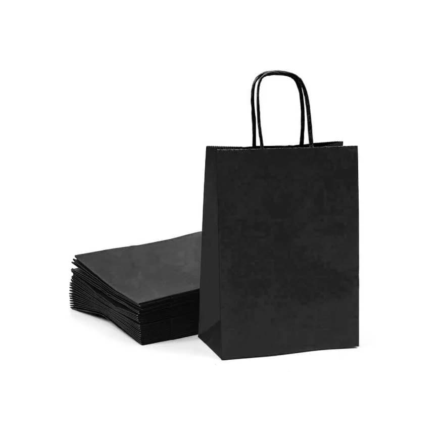 Black Kraft Paper Bag, Multiple Sizes – image 2