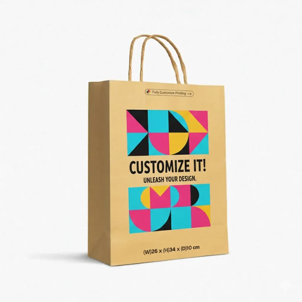 Kraft Paper Bag (26x34x10 cm) – image 1