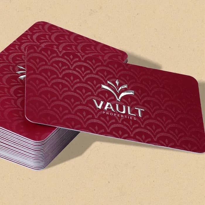 Thick Premium 3D UV Foil Business Cards (Double Pasted) – image 2