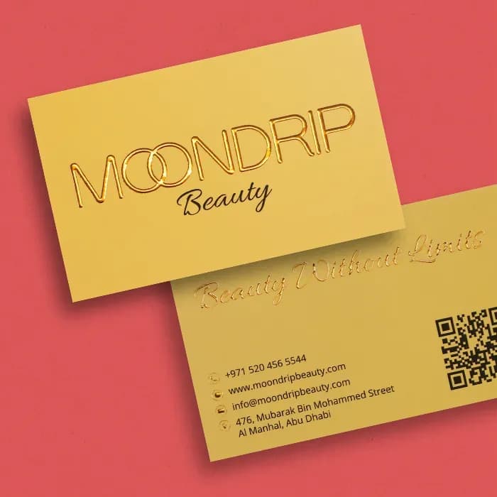 Premium 3D Foil Business Cards (350gsm Matte Laminated) – image 2
