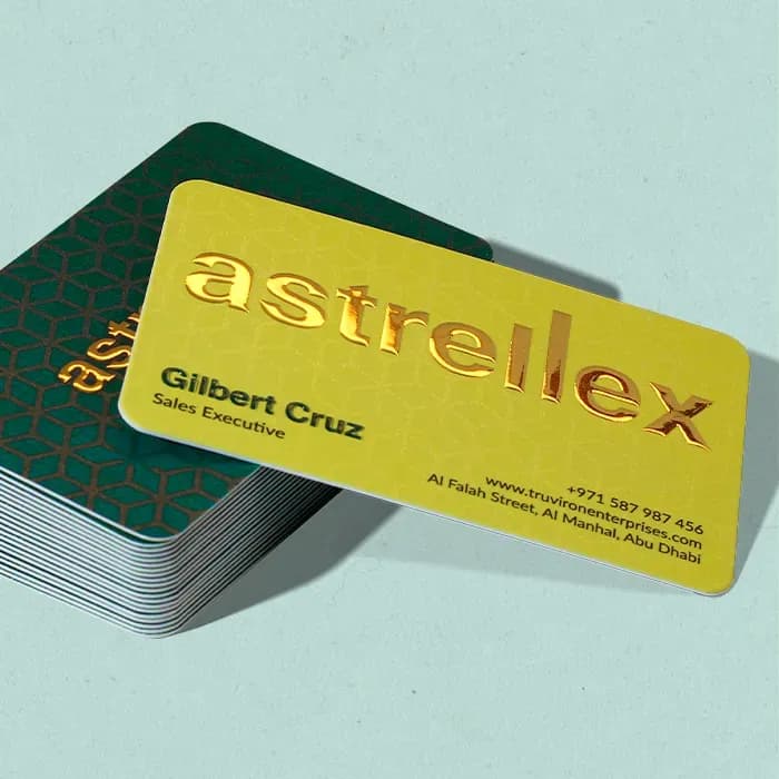 Thick Premium 3D UV Foil Business Cards (Double Pasted) – image 6