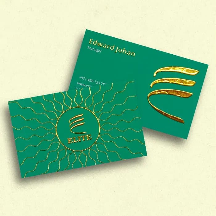 Premium 3D Foil Business Cards (350gsm Matte Laminated) – image 5