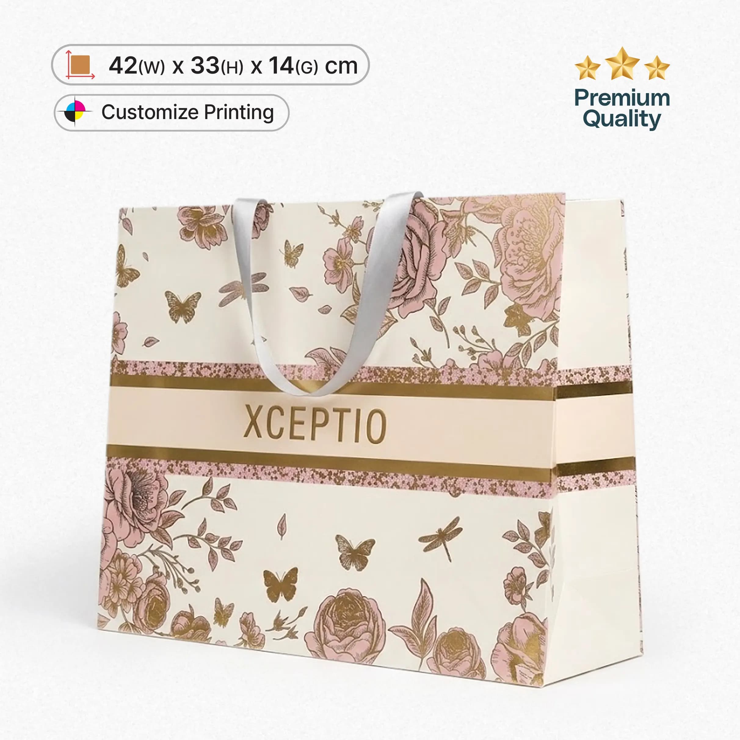 Large Boutique Shopping Bag - 42x33x14cm – Luxury Paper Bags – product photo