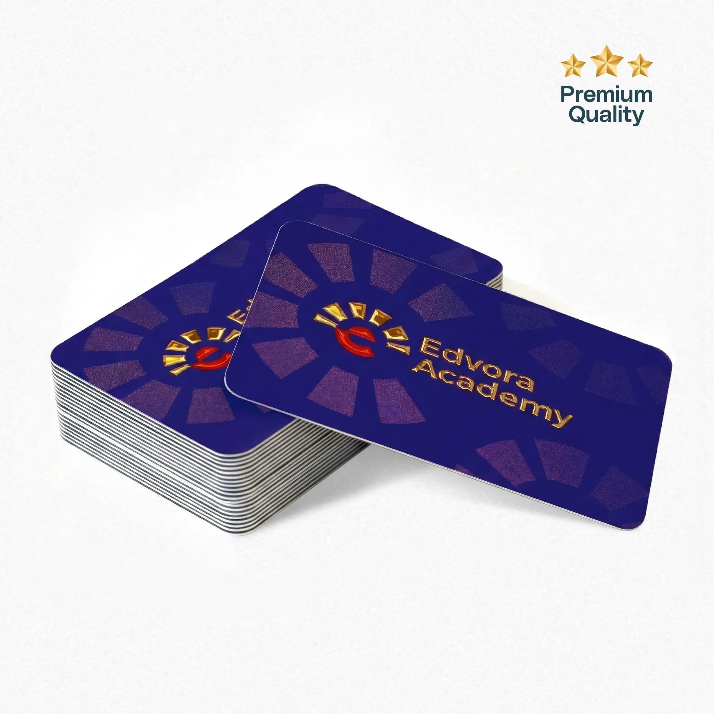 Thick Premium 3D UV Foil Business Cards (Double Pasted) – Premium Business Card – product photo