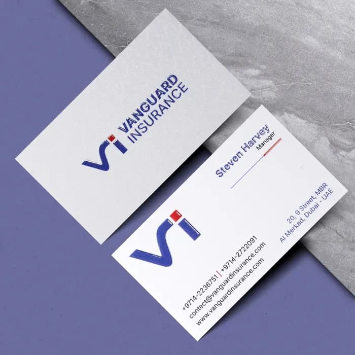 Premium 3D Spot UV Business Cards (350gsm Matte Laminated) – image 2