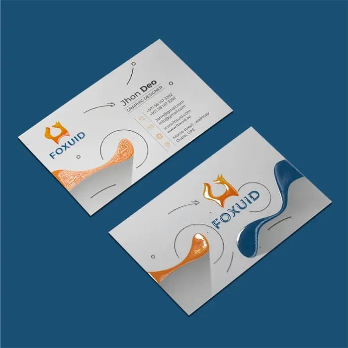 Premium 3D Spot UV Business Cards (350gsm Matte Laminated) – image 4