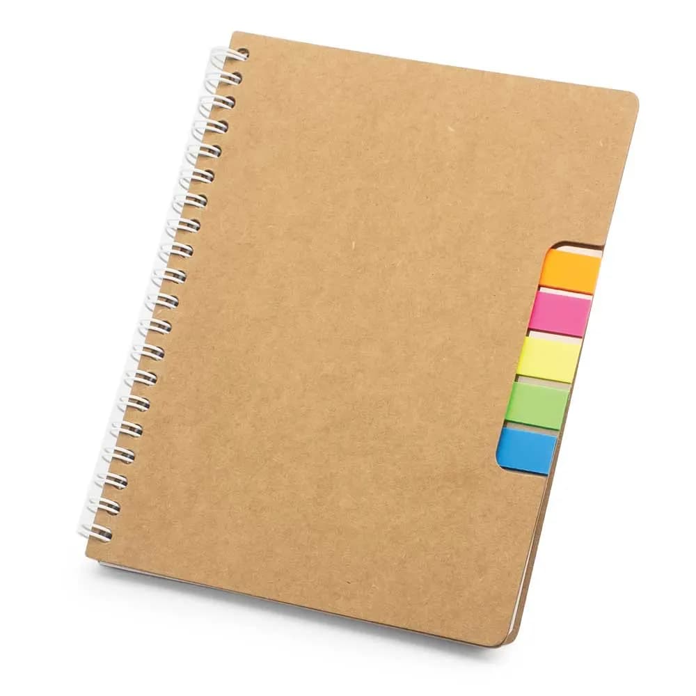 Spiral Notebook with Sticky Note and Pen – image 1