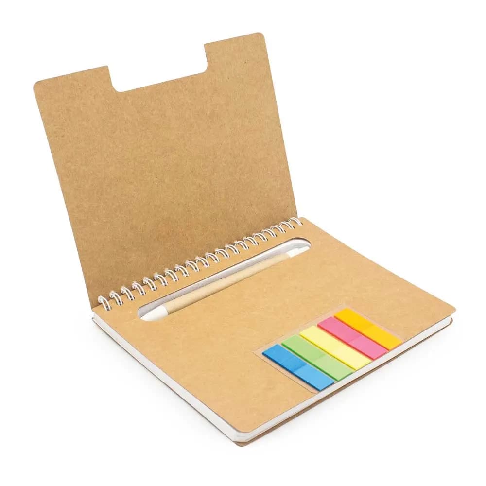 Spiral Notebook with Sticky Note and Pen – image 2