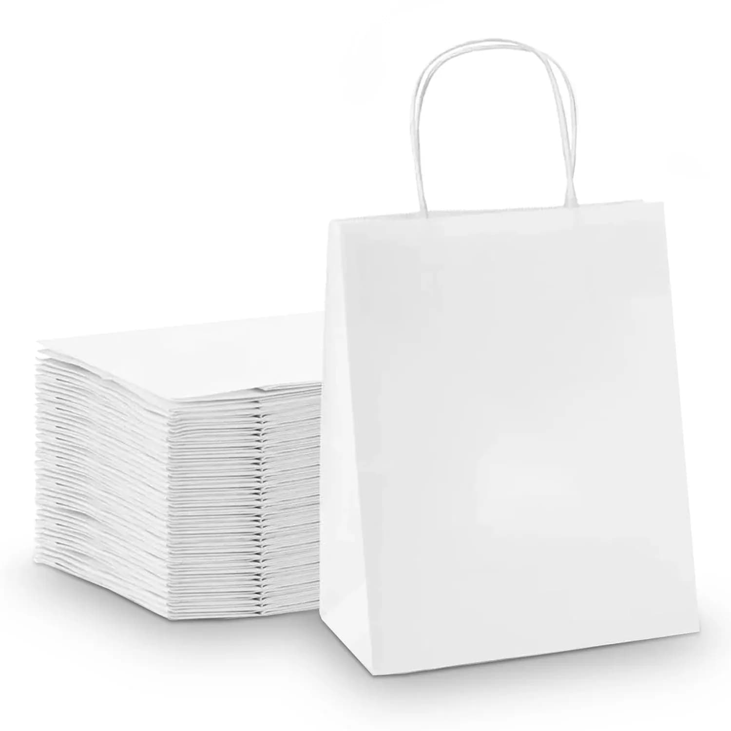 White Kraft Paper Bag, Multiple Sizes – image 1